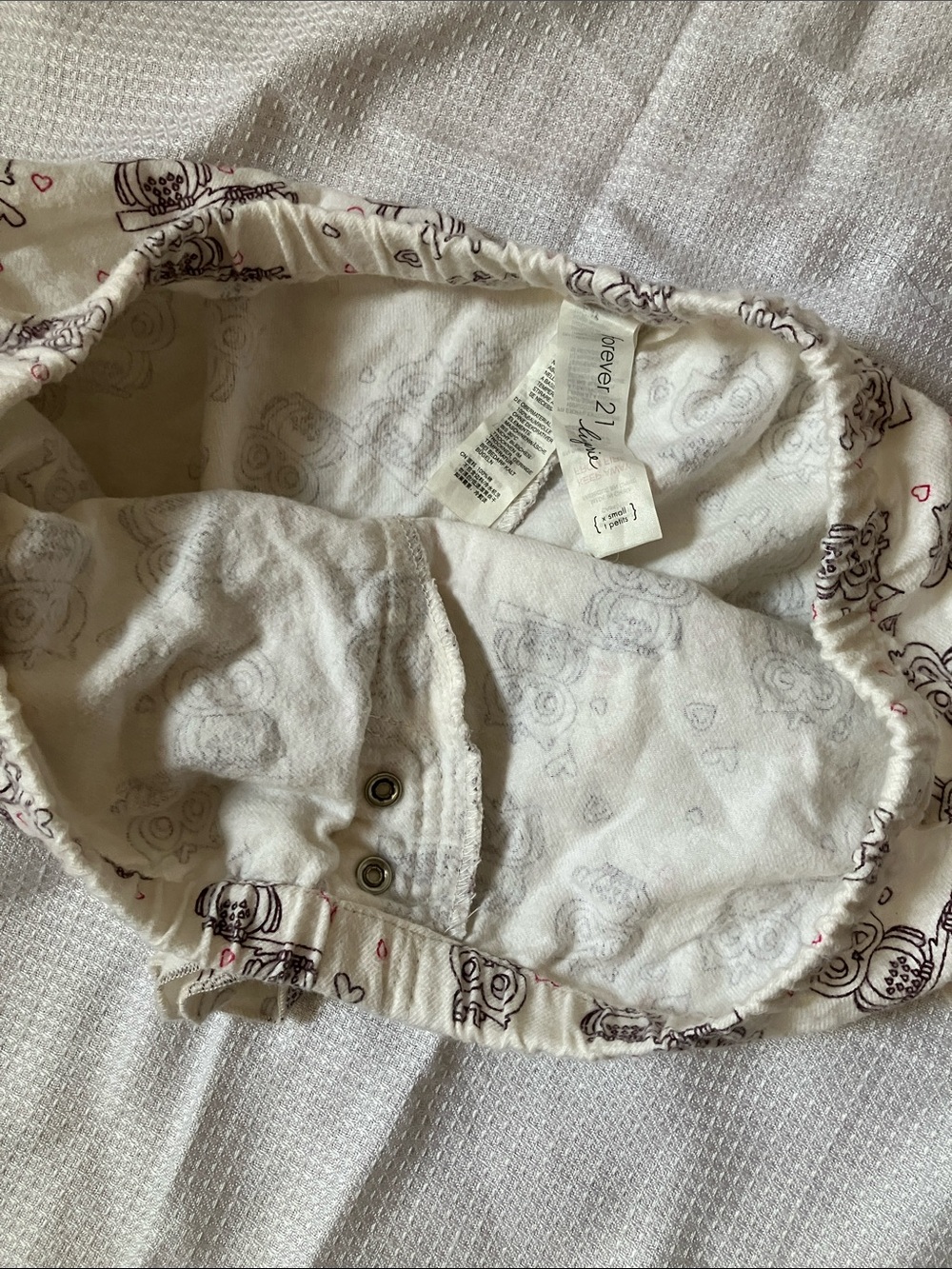 Owl-Print Ruffle Lounge PJ Shorts - Picture 7 of 7